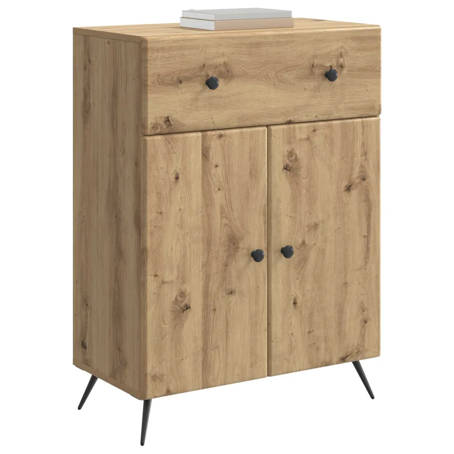 Buffet Chêne artisanal 66 x 34,5 x 90 cm Bois d'ingénierie - 3