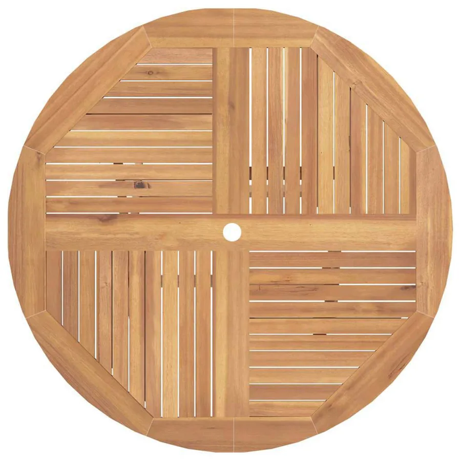 Ensemble bistro de jardin 3 pcs Naturel Bois de teck massif - 6