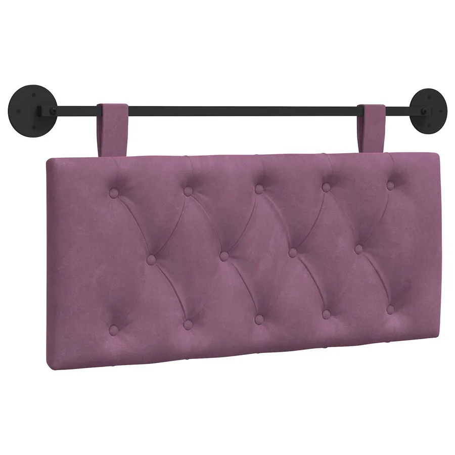 Tête de lit suspendue Avec lumière LED Pourpre Velours - 2