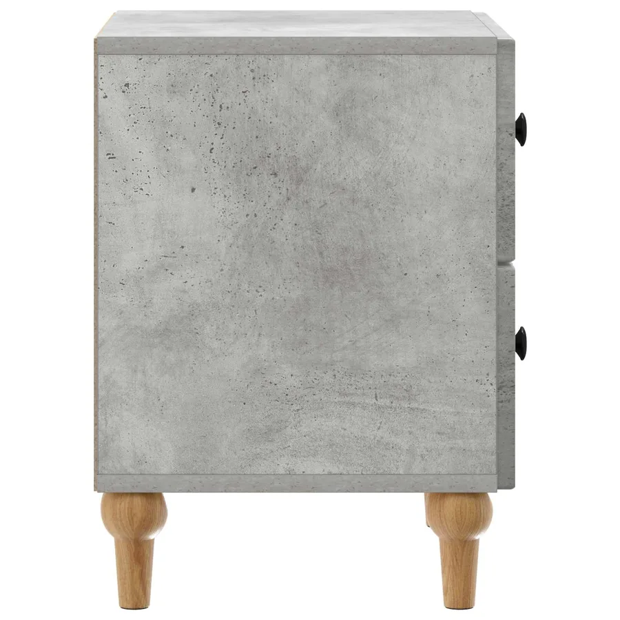 Cabinet de chevet avec tiroir Gris béton 43 x 34,5 x 48 cm - 6