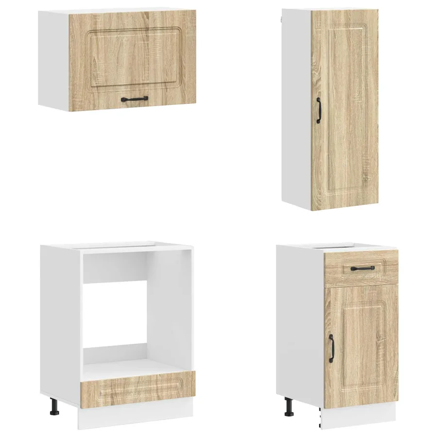 Unité de cuisine KALMAR 8 pcs Chêne Sonoma Bois d'ingénierie - 4