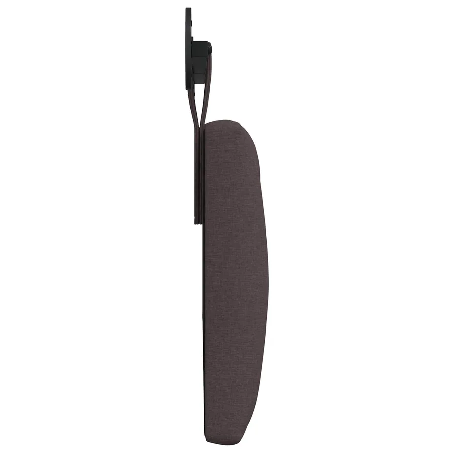 Tête de lit suspendue Marron foncé Tissu - 6