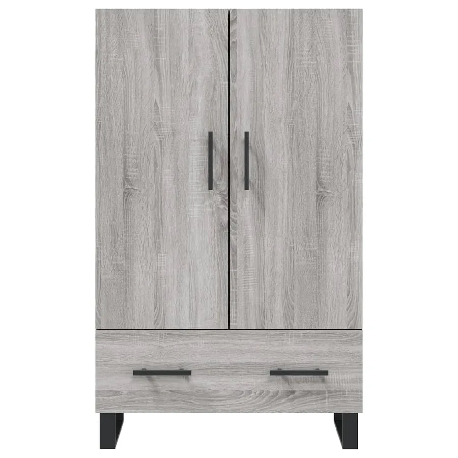 Buffet haut sonoma gris 69,5x31x115 cm bois d'ingénierie - 6
