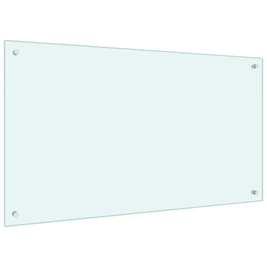 Dosseret de cuisine couleur Lait 100x60 cm Verre trempé - 5