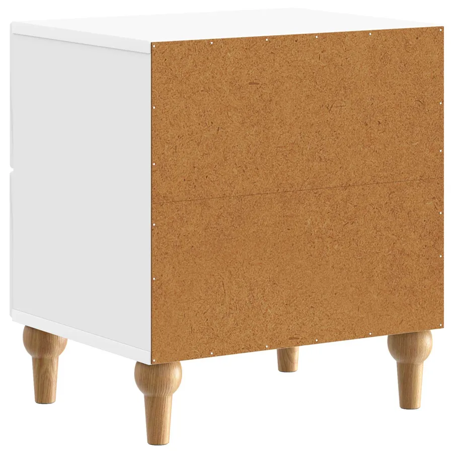 Cabinet de chevet avec tiroir Blanc brillant 43 x 34,5 x 48 cm - 7