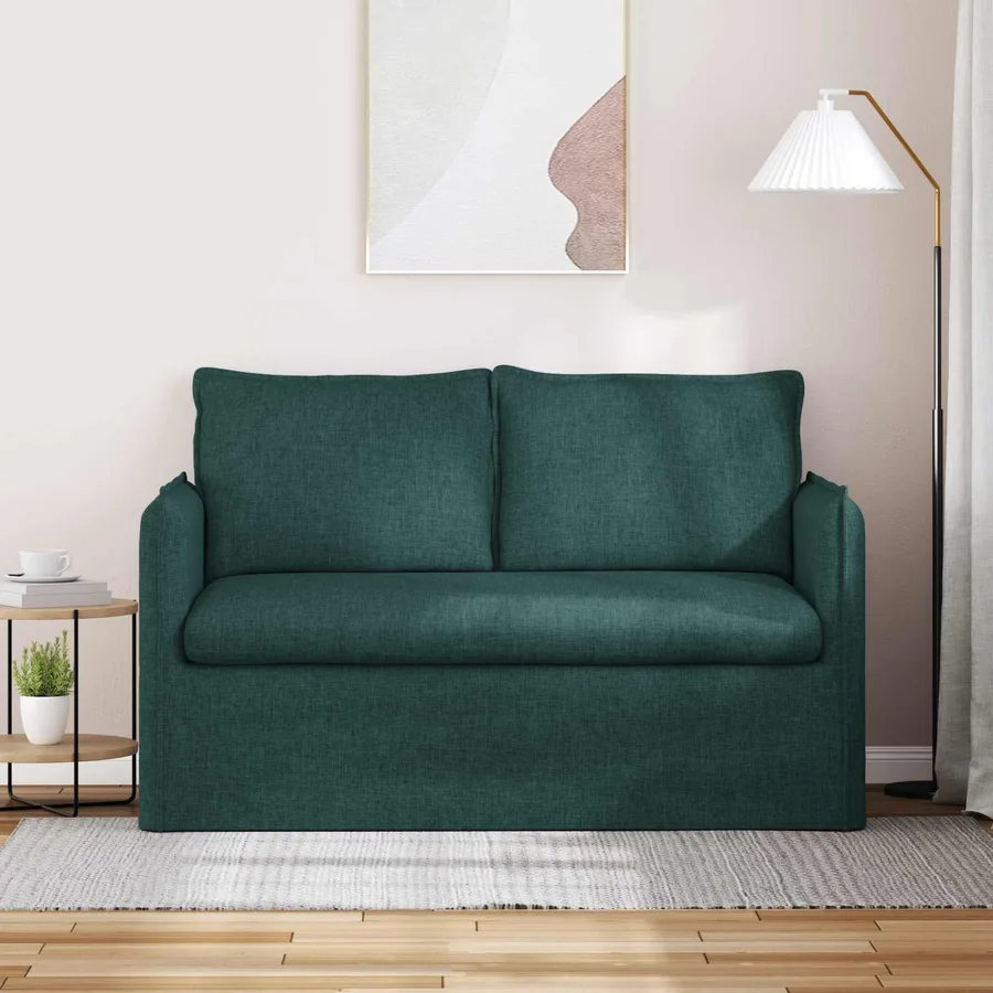 Canapé Vert foncé 136 x 82 x 85 cm tissu - 3