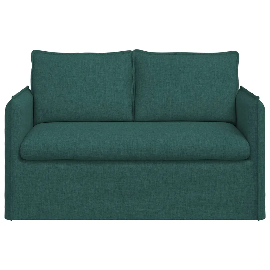 Canapé Vert foncé 136 x 82 x 85 cm tissu - 4