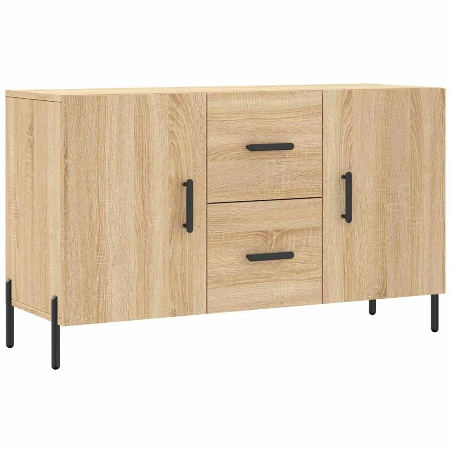 Buffet chêne sonoma 100x36x60 cm bois d'ingénierie - 2