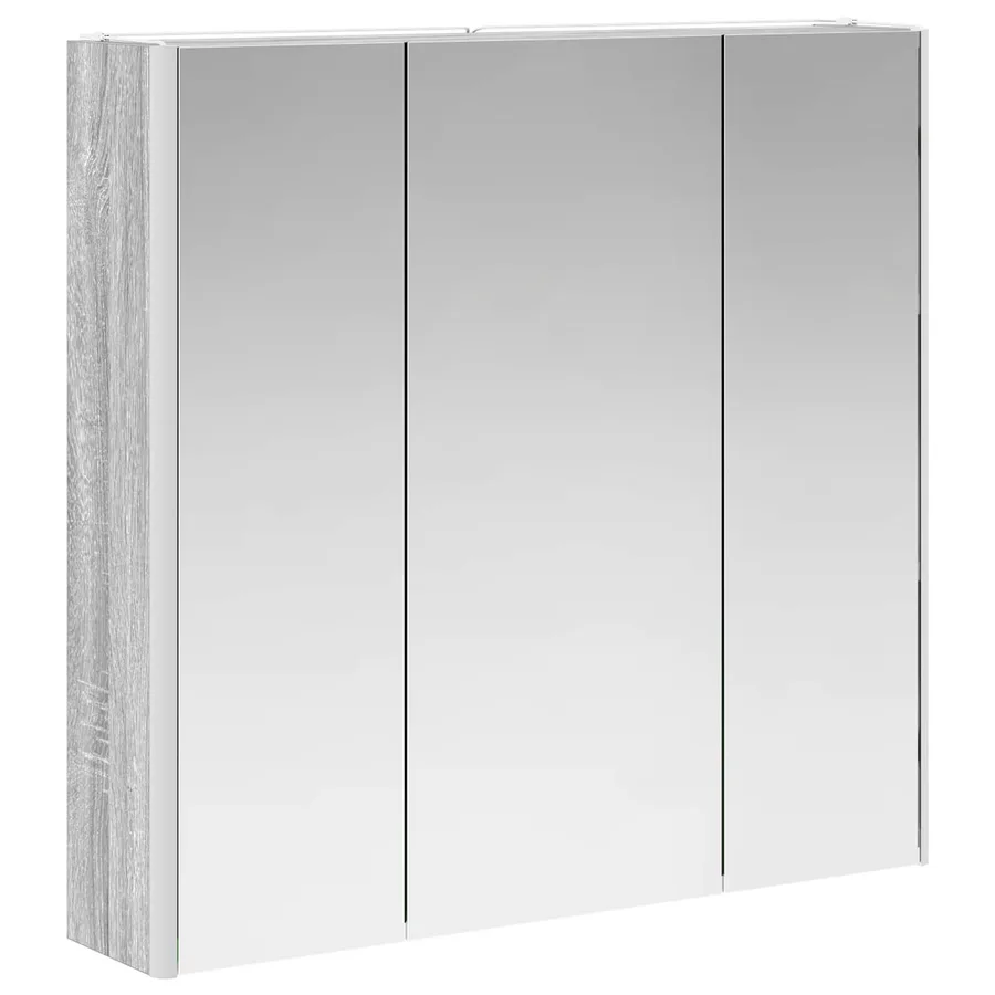 Armoire Miroir de Salle de Bain Gris Sonoma 73.5 x 15.5 x 70 cm - 5