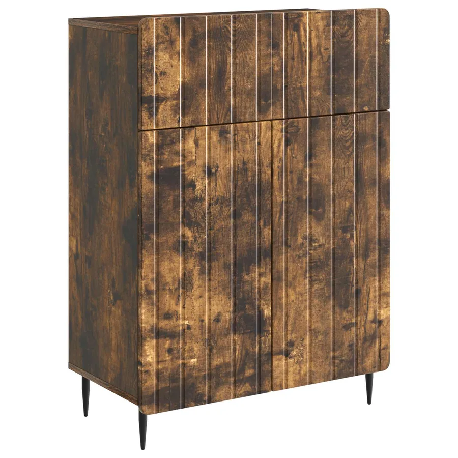 Buffet Chêne fumé 66 x 34,5 x 92 cm Bois d'ingénierie - 2