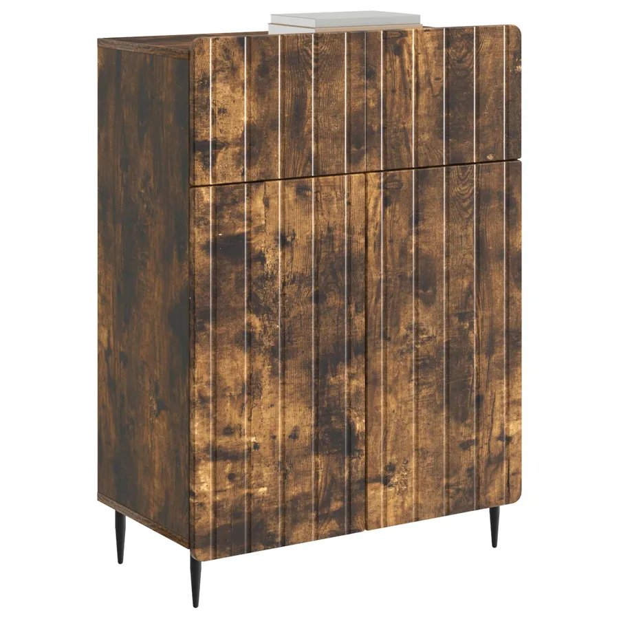 Buffet Chêne fumé 66 x 34,5 x 92 cm Bois d'ingénierie - 3