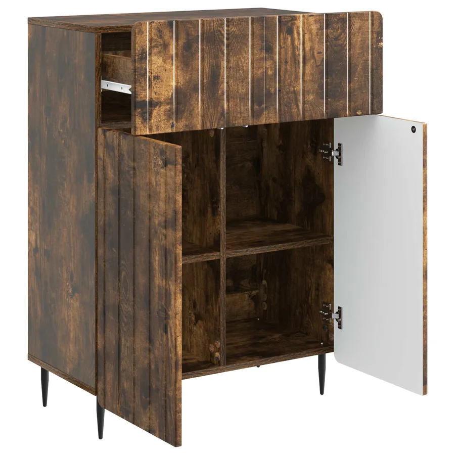Buffet Chêne fumé 66 x 34,5 x 92 cm Bois d'ingénierie - 5