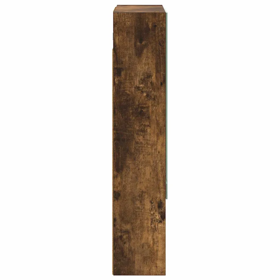 Armoire Miroir de Salle de Bain Chêne fumé 50 x 14,5 x 70 cm - 7