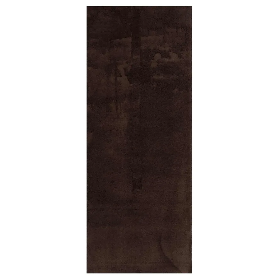 Tapis doux à poils moyens et lavable HUARTE Marron 200 x 80 cm - 2