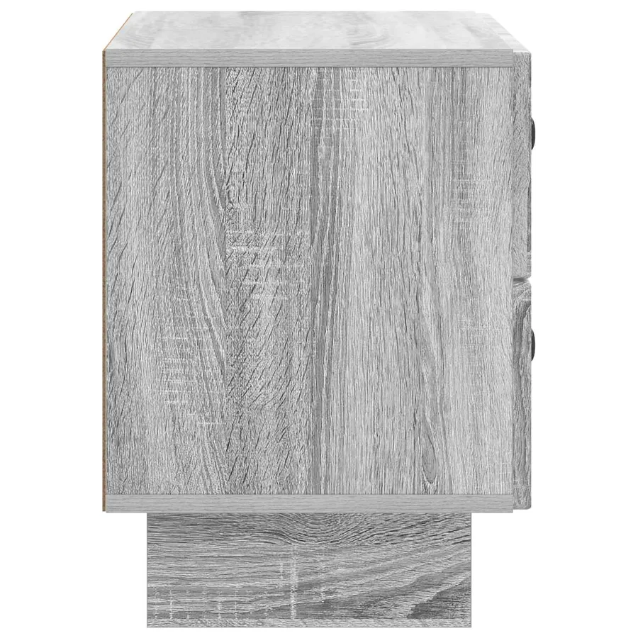 Cabinet de chevet avec tiroir Sonoma gris 62 x 34,5 x 47,5 cm - 6