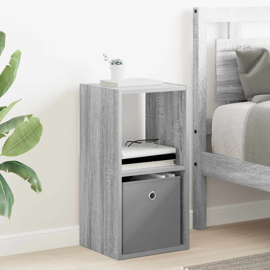 Table de chevet 2 pcs Gris Sonoma 30,5 x 27 x 59,5 cm - 4
