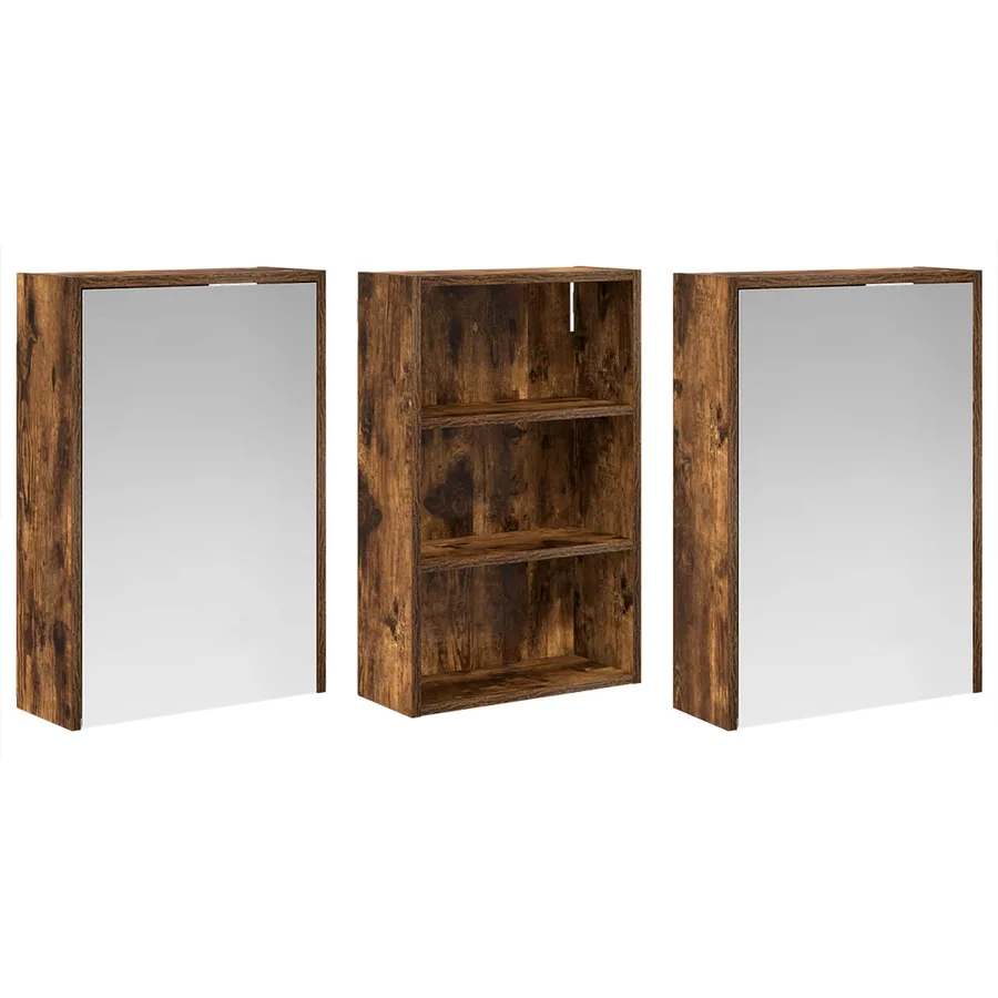 Ensemble de Meubles de Salle de Bain 3 pcs 126 x 16 x 62.5 cm - 5