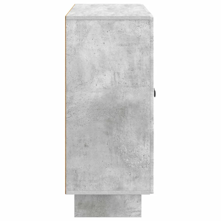 Buffet Gris béton 89 x 34,5 x 80 cm Bois d'ingénierie - 7