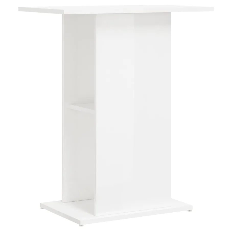 Support d'aquarium blanc brillant 60,5x36x72,5 cm - 2