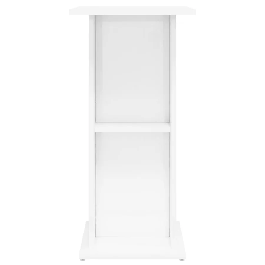 Support d'aquarium blanc brillant 60,5x36x72,5 cm - 5