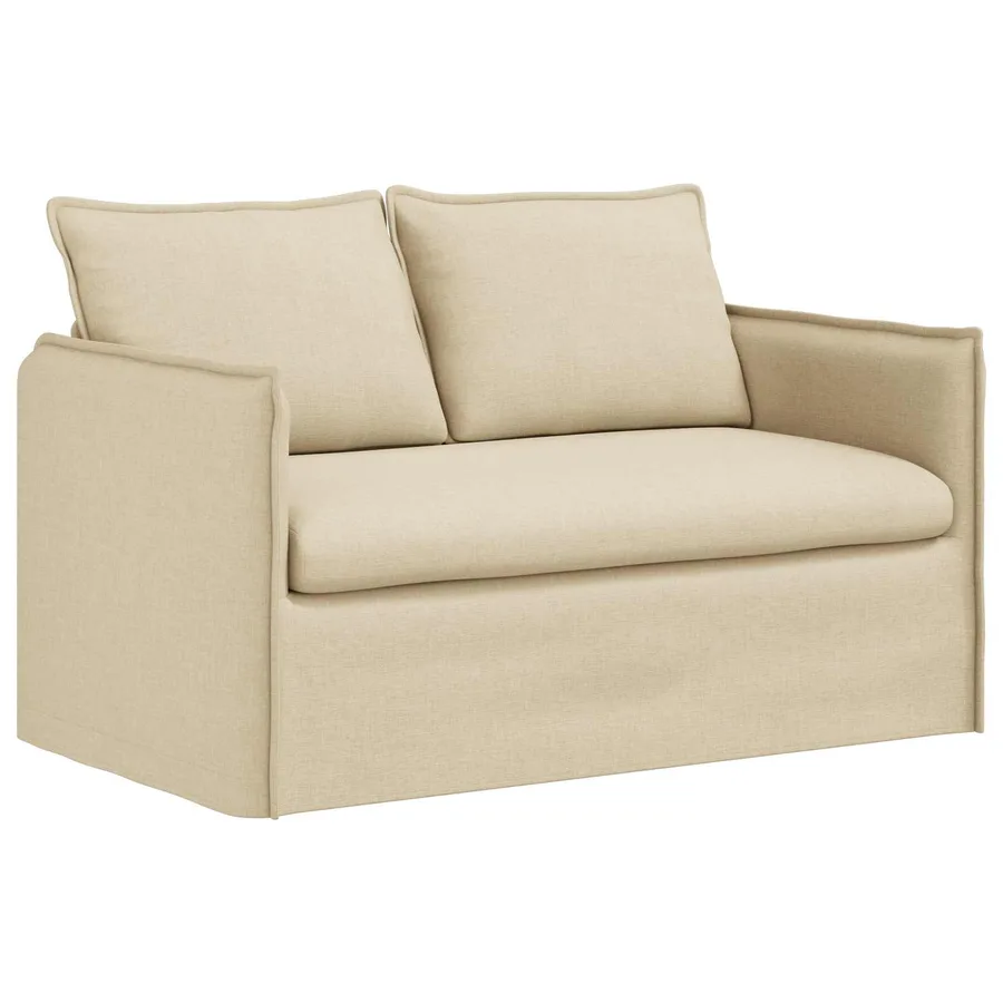 Canapé Crème 136 x 82 x 85 cm tissu - 2