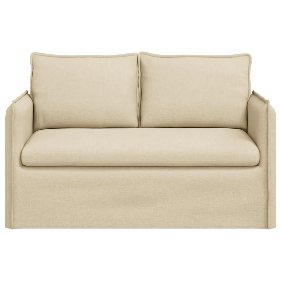 Canapé Crème 136 x 82 x 85 cm tissu - 4
