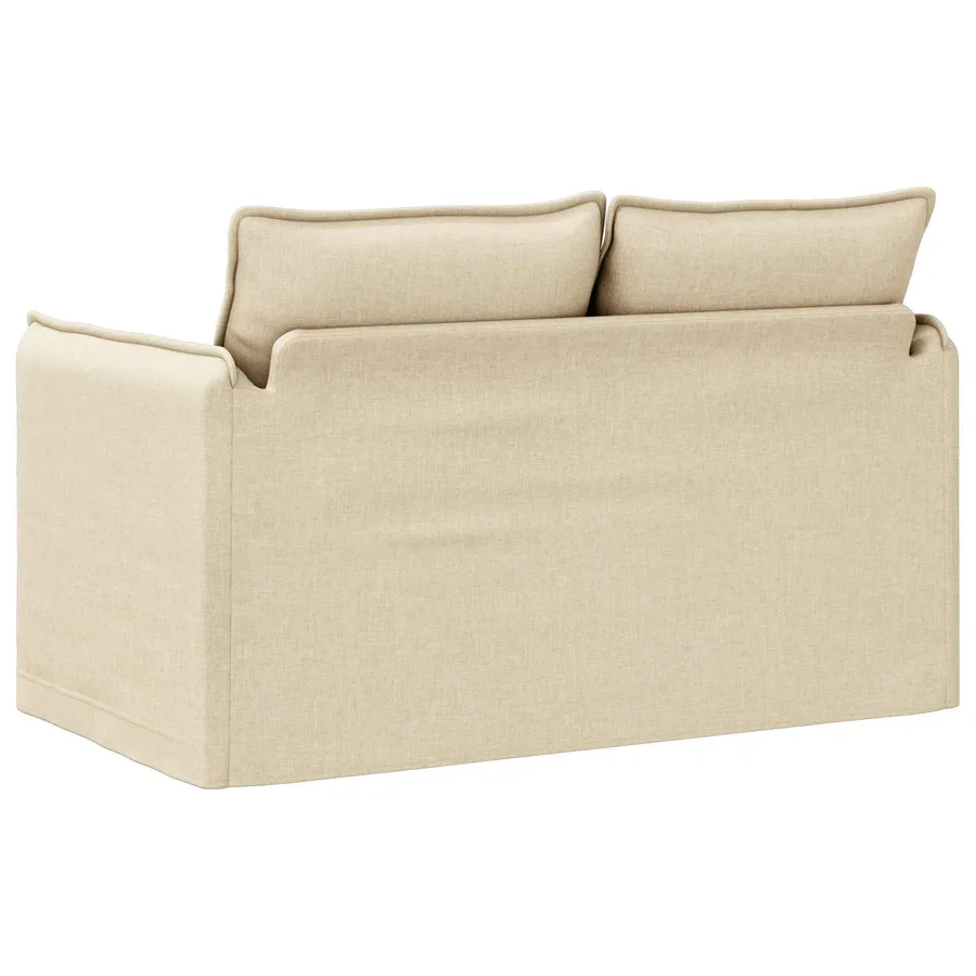 Canapé Crème 136 x 82 x 85 cm tissu - 6
