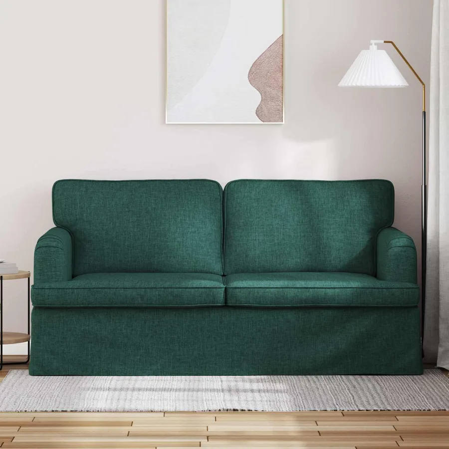 Canapé Vert foncé 162 x 80 x 85 cm tissu - 3