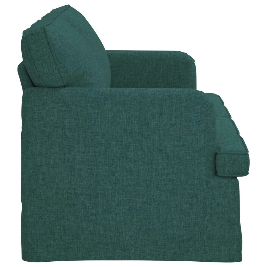 Canapé Vert foncé 162 x 80 x 85 cm tissu - 5
