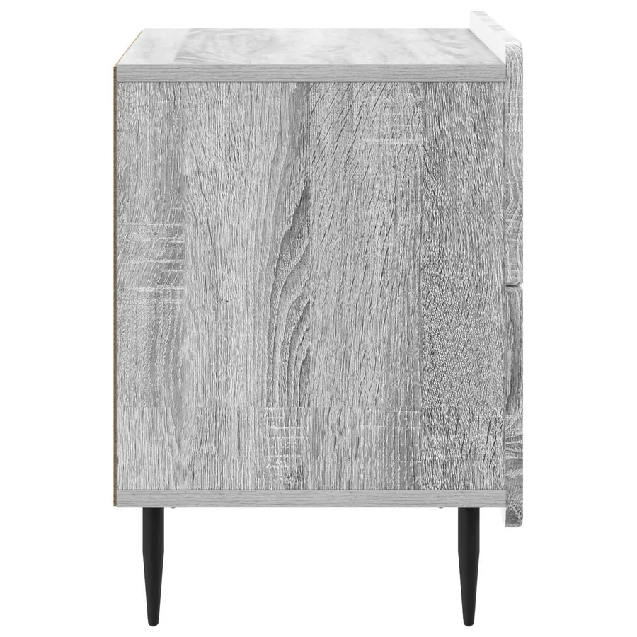 Cabinet de chevet avec tiroir Sonoma gris 62 x 34,5 x 49,5 cm - 6