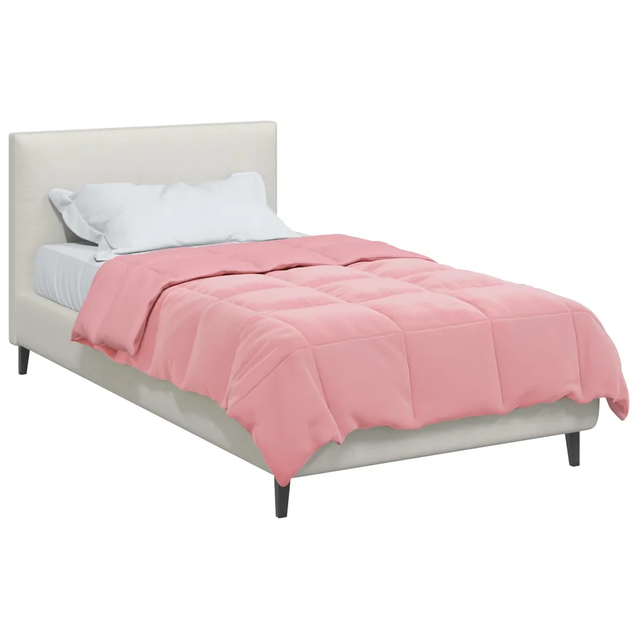 Duvet d'hiver Matelassé Rose 155 x 200 cm Microfibre - 3