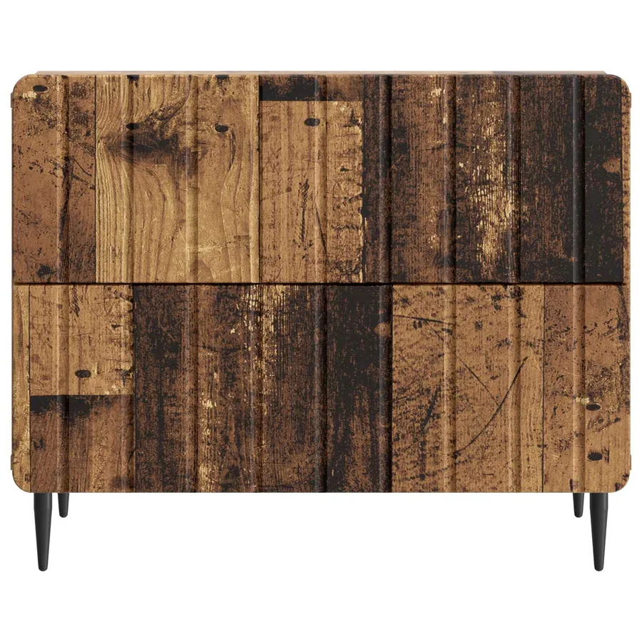 Cabinet de chevet avec tiroir Bois ancien 62 x 34,5 x 49,5 cm - 5