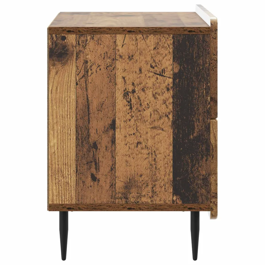 Cabinet de chevet avec tiroir Bois ancien 62 x 34,5 x 49,5 cm - 6