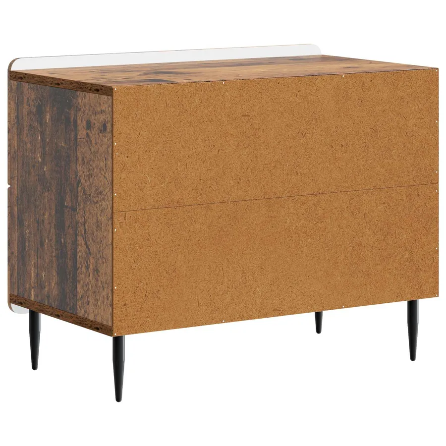 Cabinet de chevet avec tiroir Bois ancien 62 x 34,5 x 49,5 cm - 7