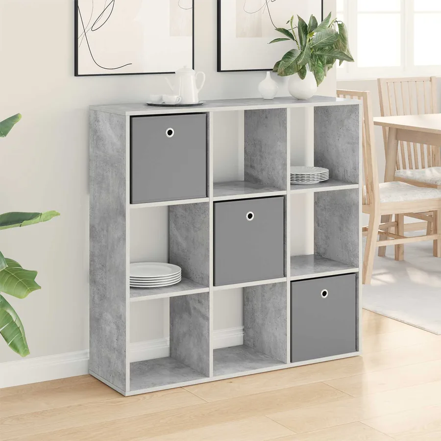 Buffet avec tiroir Gris béton 102 x 31 x 99,5 cm