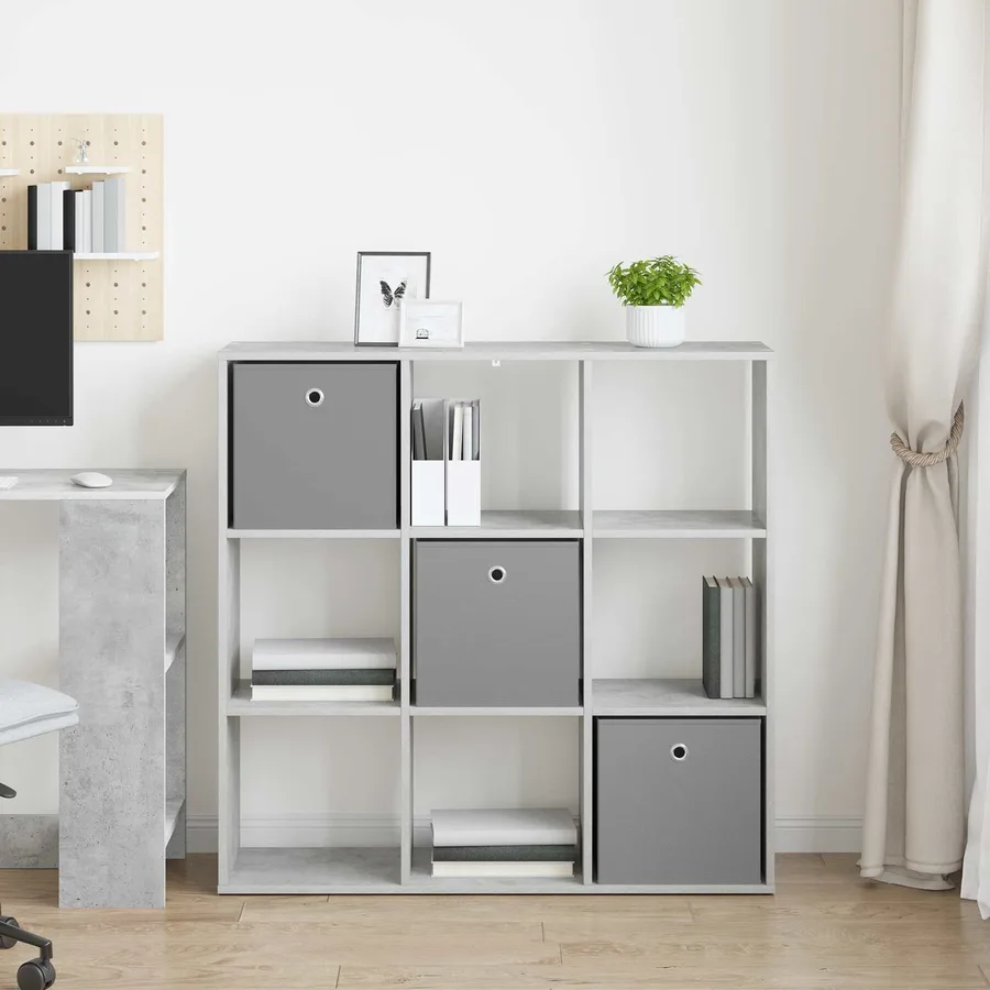 Buffet avec tiroir Gris béton 102 x 31 x 99,5 cm - 4