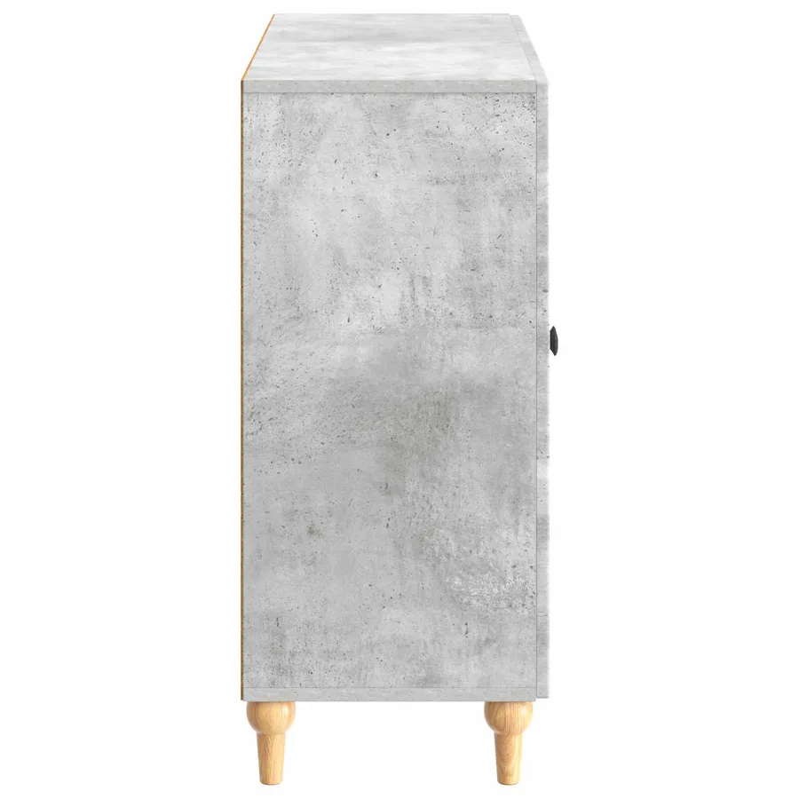Buffet Gris béton 89 x 34,5 x 80 cm Bois d'ingénierie - 7