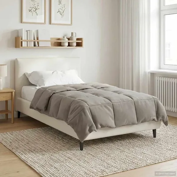 Duvet complet toute l'année Vert 135 x 200 cm Microfibre