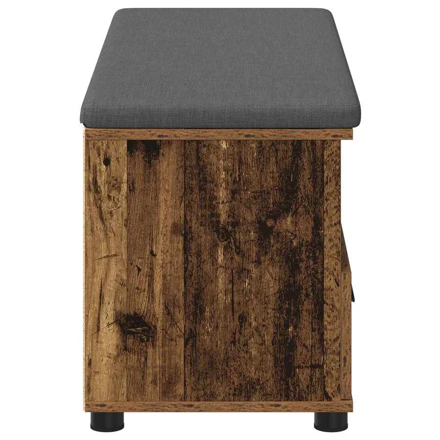 Banc d'entrée avec coussin Bois ancien 100 x 38 x 46 cm - 7