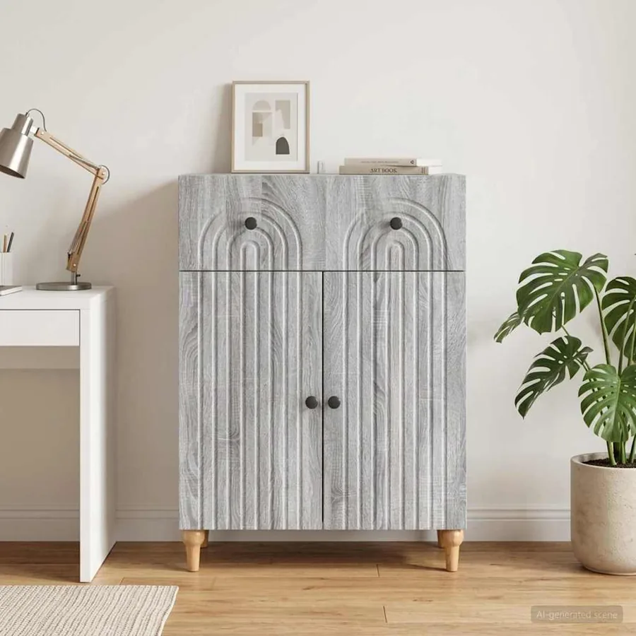 Buffet Sonoma gris 66 x 34,5 x 90 cm Bois d'ingénierie