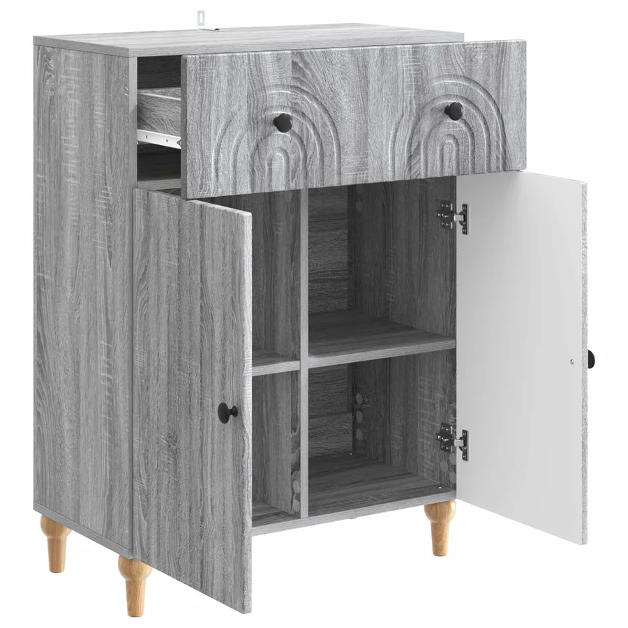 Buffet Sonoma gris 66 x 34,5 x 90 cm Bois d'ingénierie - 5