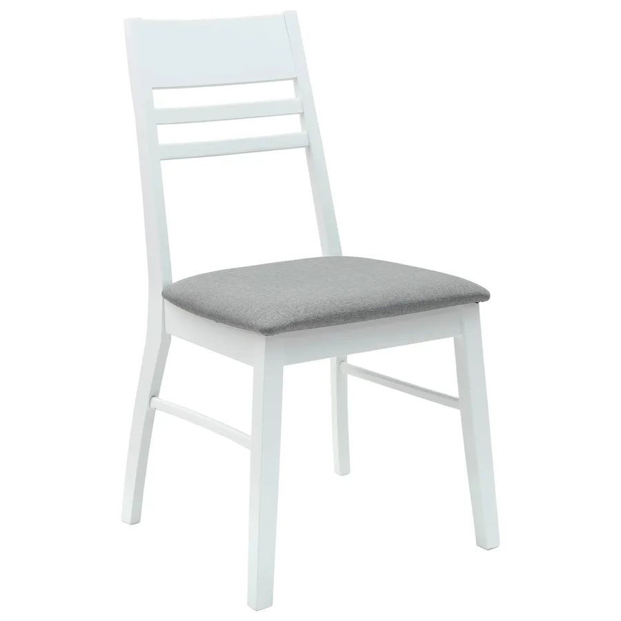 Chaises de salle à manger 2 pcs Blanc 43 x 54 x 89 cm - 4