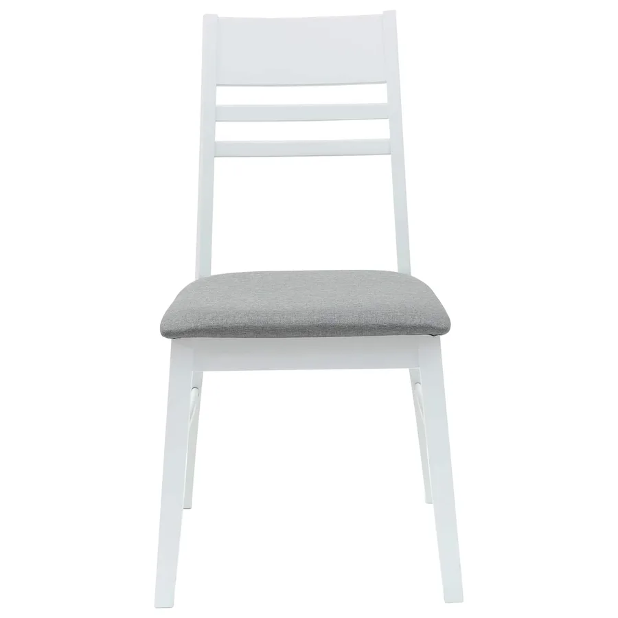 Chaises de salle à manger 2 pcs Blanc 43 x 54 x 89 cm - 5