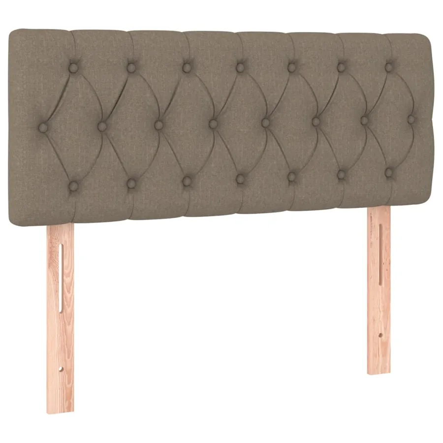 Sommier à lattes de lit avec matelas Taupe 90x190 cm Tissu - 6