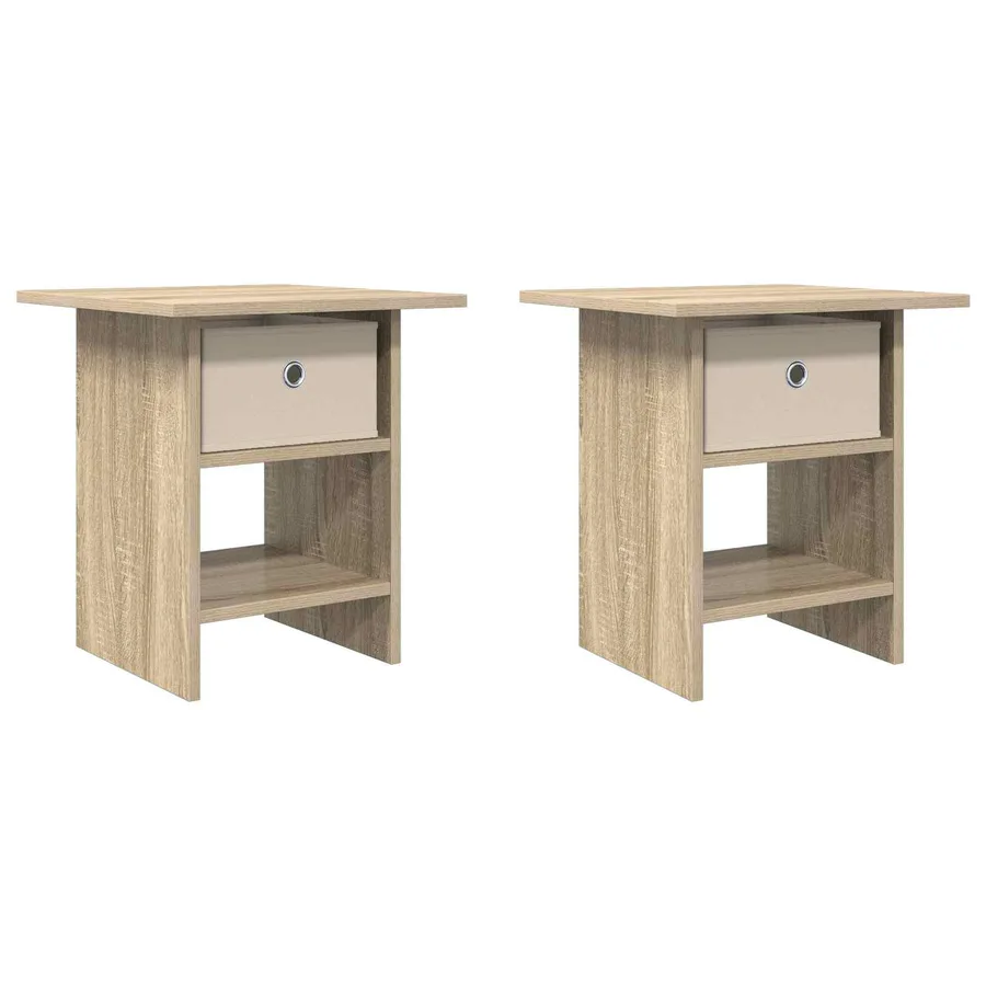 Table de chevet avec tiroir 2 pcs Chêne Sonoma 41 x 40 x 45 cm - 2