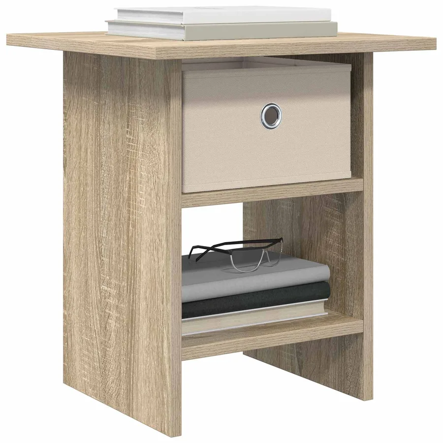 Table de chevet avec tiroir 2 pcs Chêne Sonoma 41 x 40 x 45 cm - 3