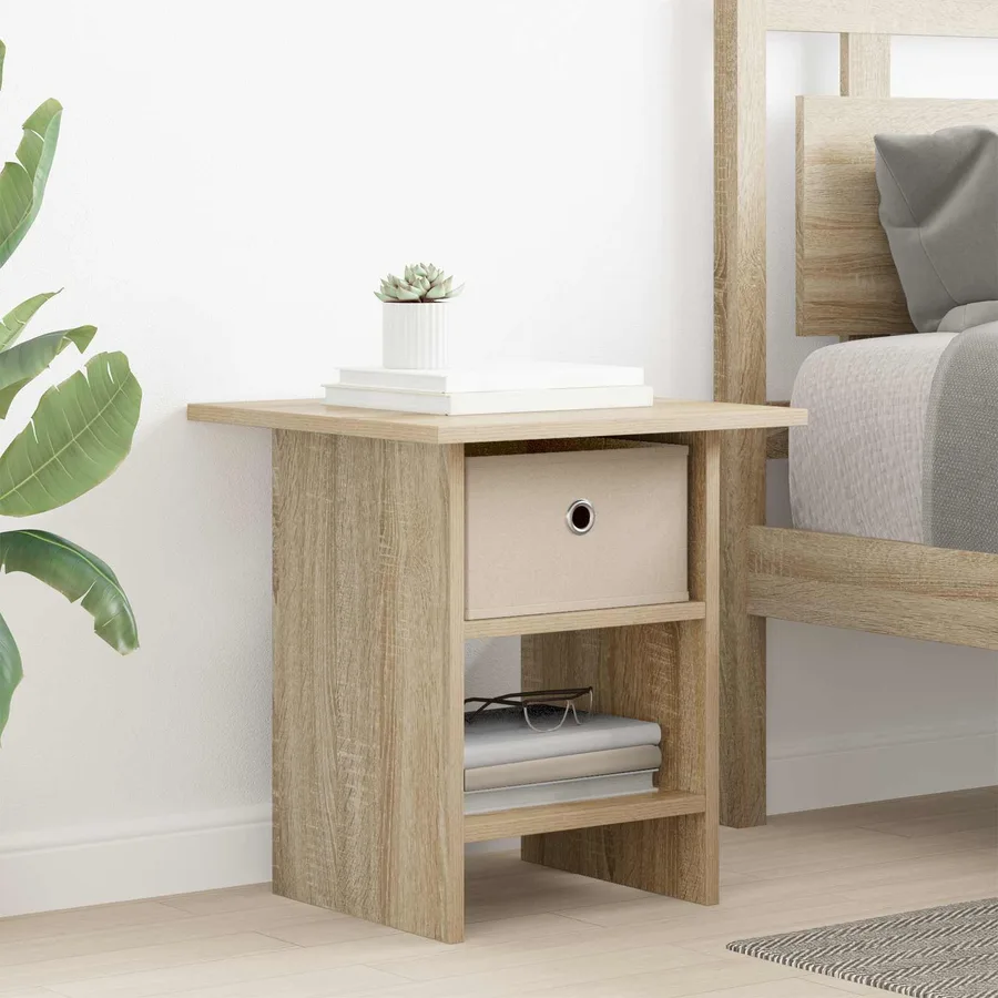 Table de chevet avec tiroir 2 pcs Chêne Sonoma 41 x 40 x 45 cm - 4