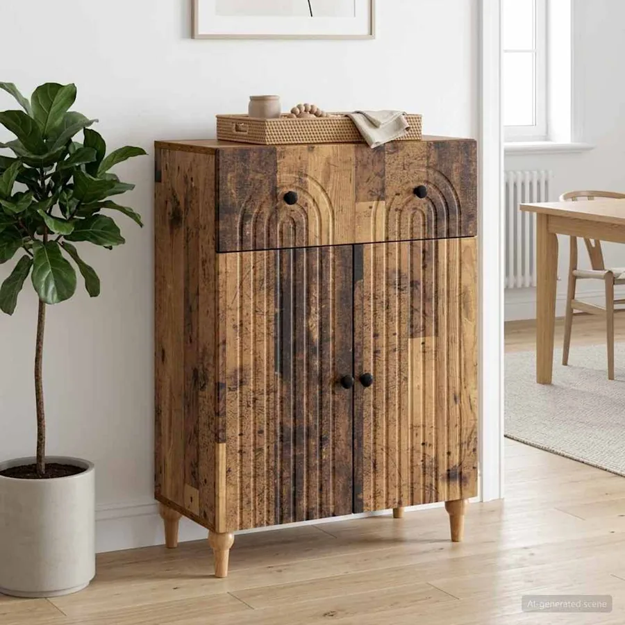 Buffet Bois ancien 66 x 34,5 x 90 cm Bois d'ingénierie