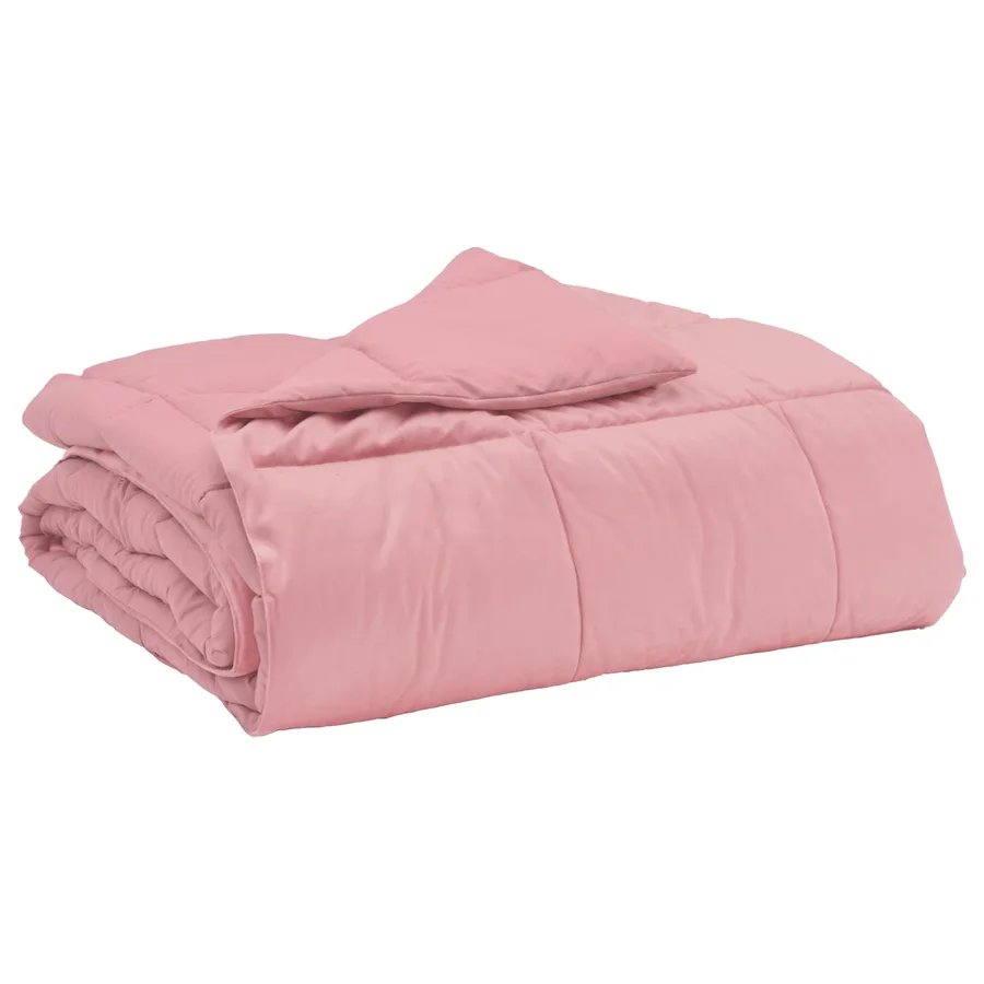 Duvet d'été simple Matelassé Rose 200 x 200 cm Microfibre - 2