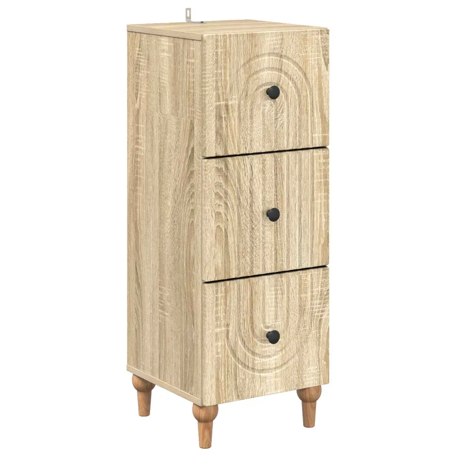 Armoire à tiroirs Chêne Sonoma 33 x 34,5 x 90 cm - 2